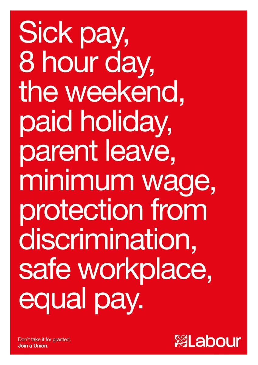 "Don't take it for granted"Design by  @SimonPates Check out the full artpack:  https://labourdesign.co.uk/art-packs/autumn-20-join-a-union