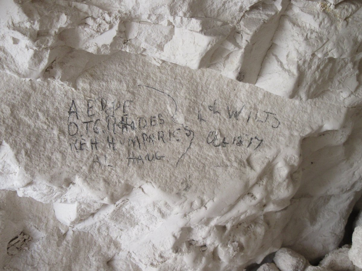 Unlike most of the archaeological sites we investigate, we can name many of the men who were here because they wrote their names on the chalk. We have been able to follow their stories: heroes, deserters, family men, casualties and survivors,  #Remembrance