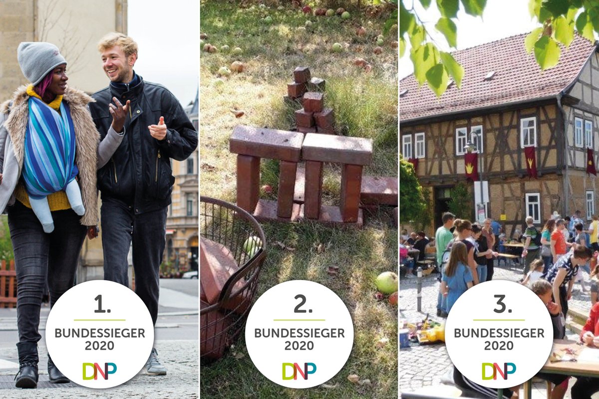 nebenanStiftung's tweet photo. Das sind die #Preisträger des Deutschen Nachbarschaftspreises 2020. Herzlichen #Glückwunsch an den 1. Bundessieger WELCOME Treff, an den 2. Bundessieger Offener Garten und an den 3. Bundessieger Krone - wachgeküsst! Das habt ihr euch verdient! #wirnachbarndas #nachbarschaftspreis https://t.co/aKIdWrnGaE