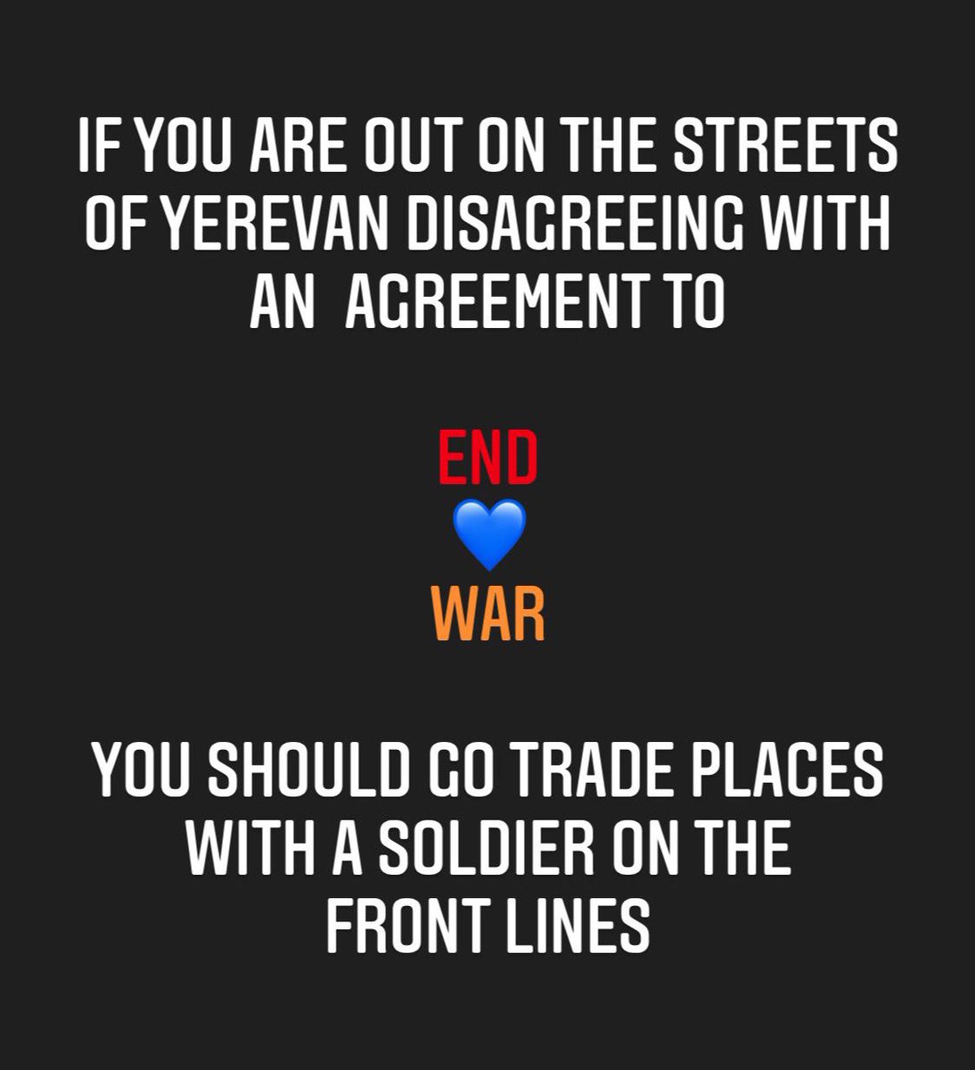 TheArmenianBoy's tweet photo. Filthy to blame the prime minister which was chosen by the folk and not you! You have done everything to throw dirt at him and undermine our democracy! 
#IStandWithPashinyan https://t.co/nZ3PpoQons