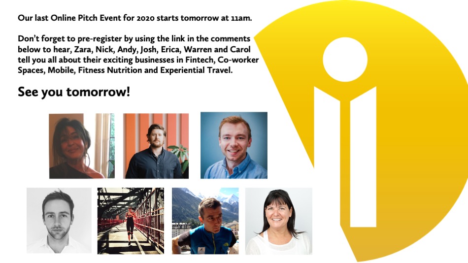 Involvedinvest's tweet image. Join us tomorrow to hear from our latest start-ups looking for investment.
zoom.us/meeting/regist…