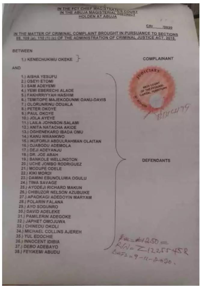 aranewstrends's tweet photo. #Endsars : Kenechukwu okeke sues Davido, Psquare ...Read more  https://t.co/LgDFzuCDcW https://t.co/cUSoiFh7T0