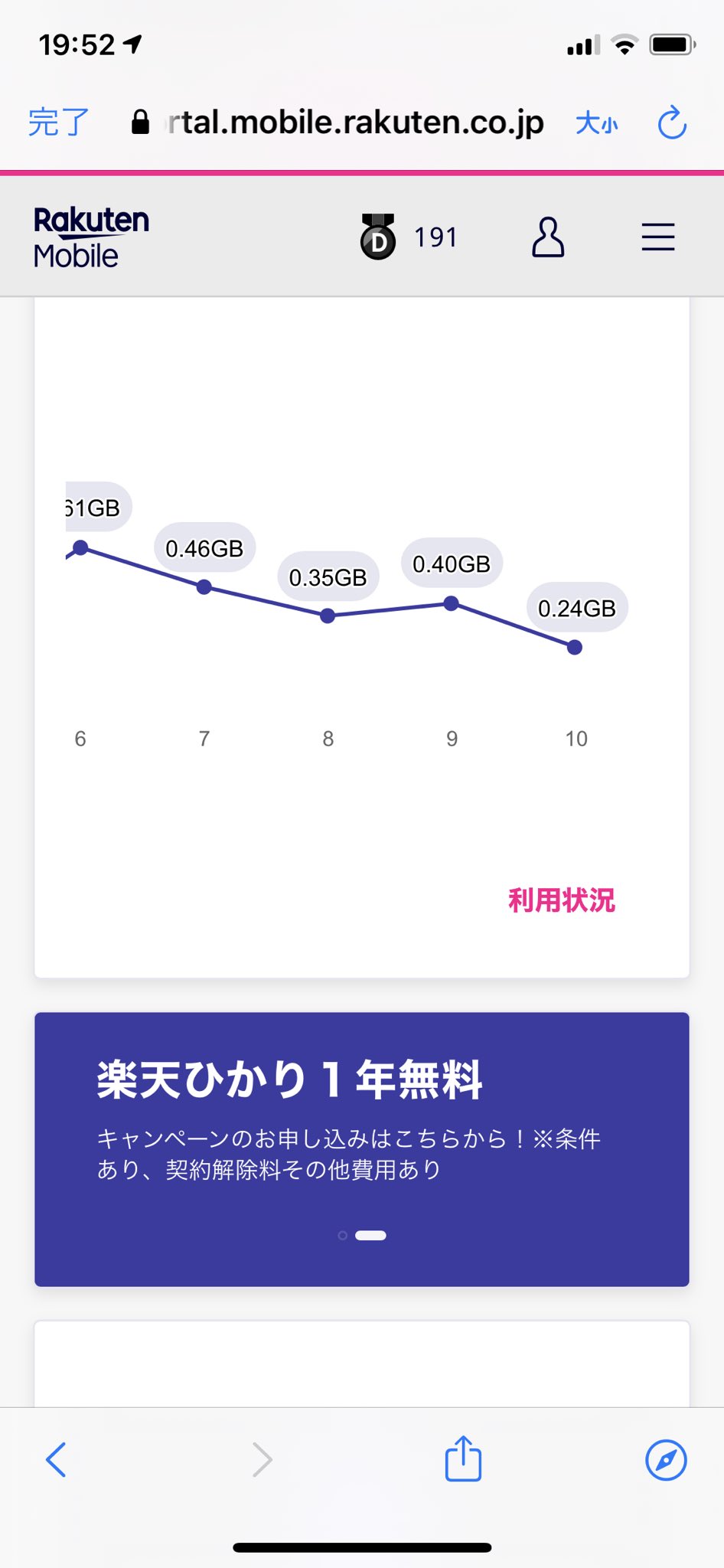 楽天回線エリアなのに