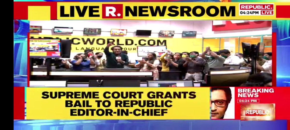 TweetByAdarsh's tweet photo. Massive Win for Arnab 
#ArnabGoswami
#Arnabisback
#भाग_ठाकरे_अर्नब_आया https://t.co/aSVd9WCfsH