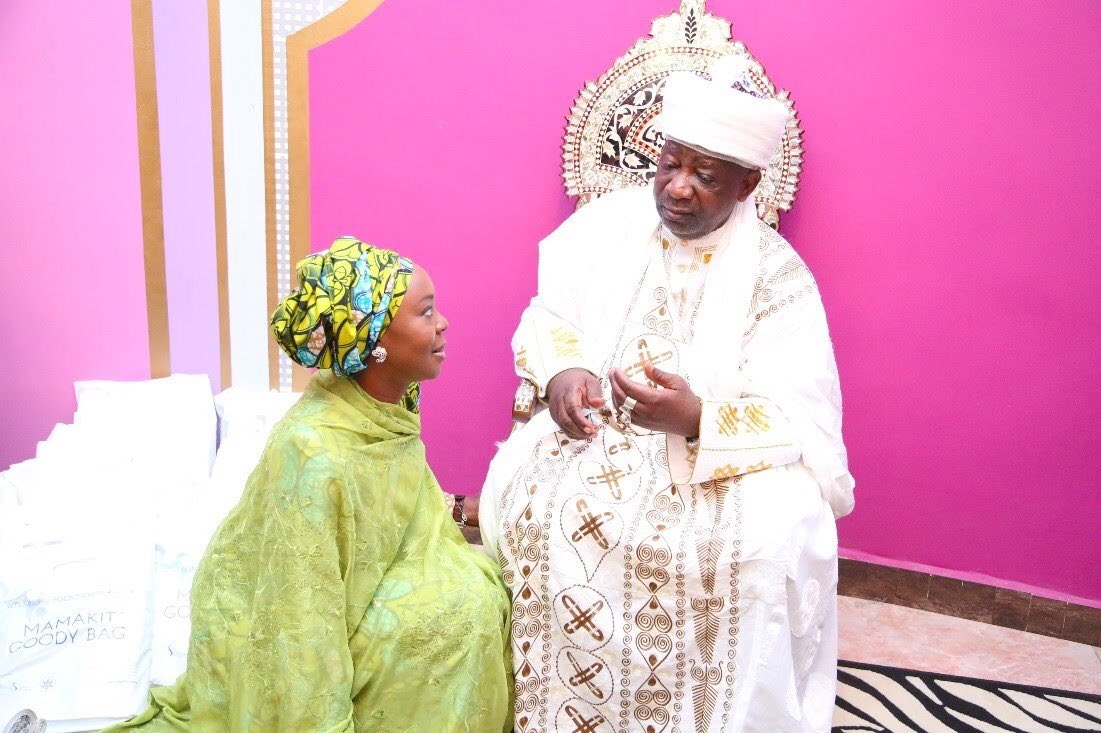 ToyinSaraki's tweet photo. I join my husband the Waziri of Ilorin HE Dr @bukolasaraki &amp; the people of Ilorin Emirate &amp; Kwara state, to celebrate the 25th anniversary of the ascension to the throne of HRH the Emir of Ilorin, Alhaji (Dr) Ibrahim Sulu-Gambari. 
God Almighty grant you strength and good health. https://t.co/0cj84FW65C