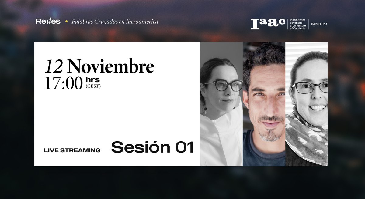 IAAC's tweet photo. Participa de la primera sesión de Redes | Palabras cruzadas en Iberoamérica.
Mañana jueves 12 a las 17:00 hs (CEST).

Temas: Participación, Brecha, Género y Equidad social en las sociedades Iberoamericanas.

Sesión abierta y gratuita.
Regístrate >  https://t.co/BPz5fa08a0 https://t.co/hVrFfpuG3a
