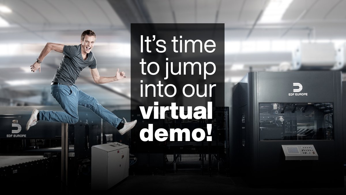 edfeurope's tweet photo. We are very pleased to announce the possibility of creating virtual demos. We want to give you the opportunity (especially in this period) to see, analyze and discuss our machines directly from your office. Contact us for more information: https://t.co/zK0gjLQC4w https://t.co/6pPcPNrTR9