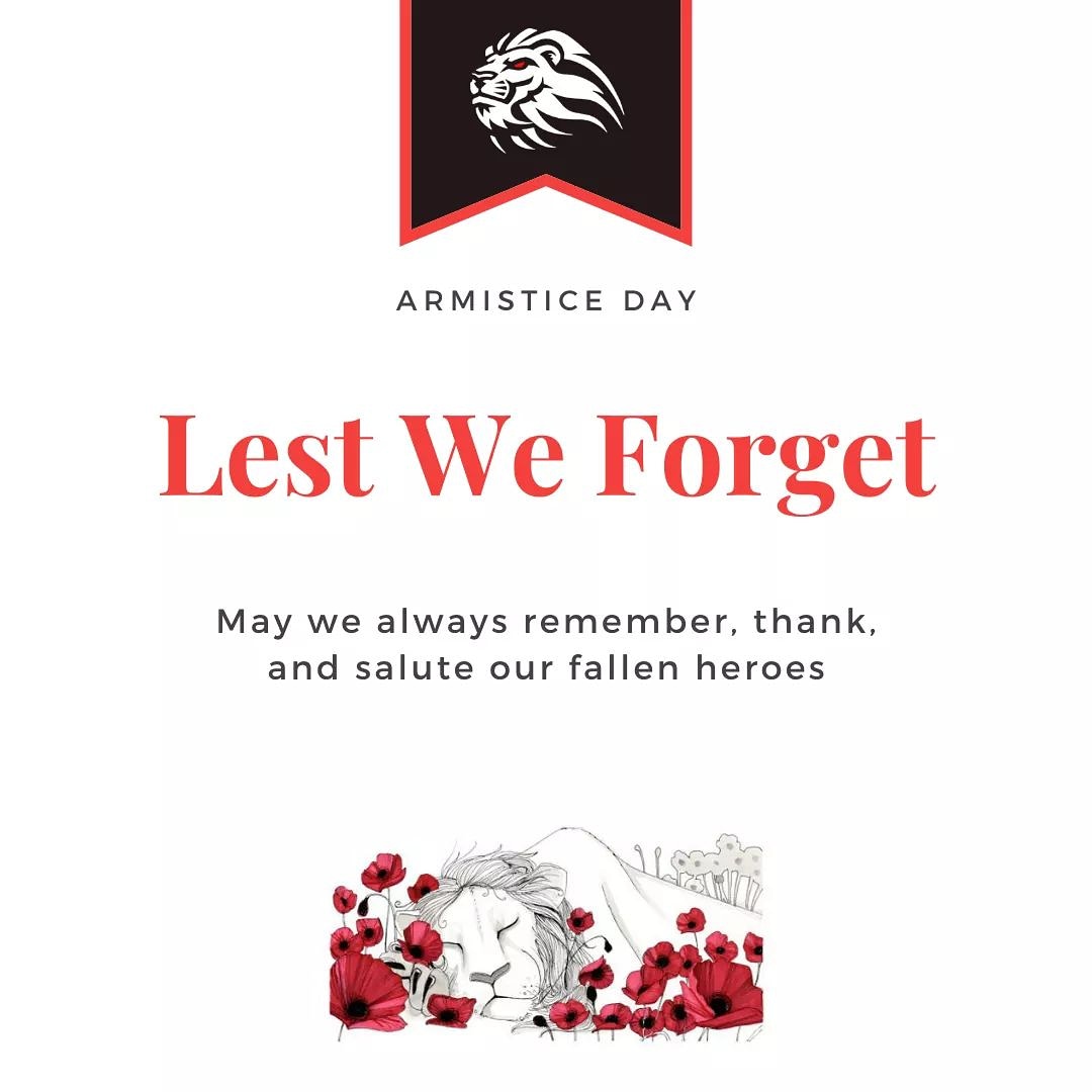 ...marking the day World War One ended, at 11am on the 11th day of the 11th month, in 1918. May we honour those that gave their lives in the pursuit of liberty and peace. #WeRemember. #ArmisticeDay. #Heroes.