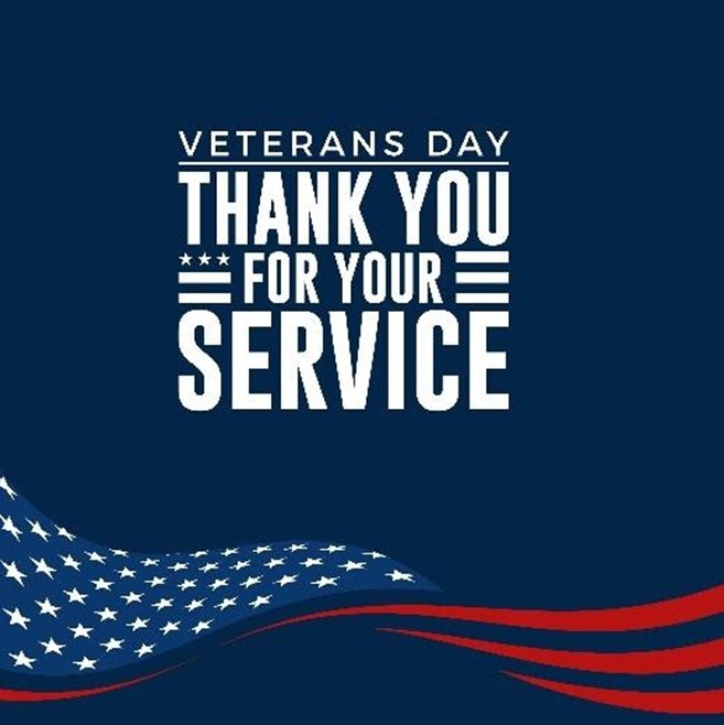 To all veterans of all branches: Thank you for your sacrifice, your bravery, and the example you set for us all. In short, thank you for your service! To all those who have served, and those who continue to serve… Happy Veterans Day! #VeteransDay #Veterans