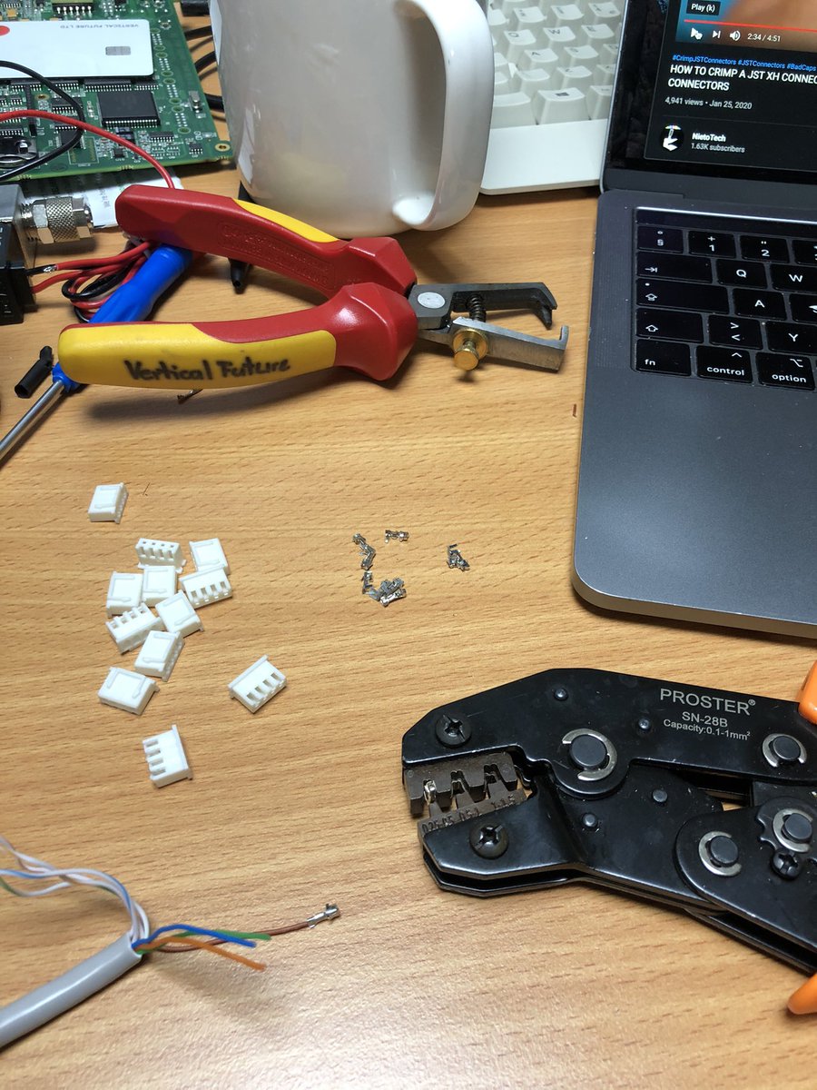 audevuilli's tweet image. Wires, crimps, connectors are quite far away from the tools I worked with as a food scientist. Back then it was mostly, flours, eggs &amp;amp; other food items! 👩🏻‍🍳 But there is something similar in being an #IoTEngineer in #VerticalFarming. Details, precision &amp;amp; trials&amp;amp;errors @ThisIsEng