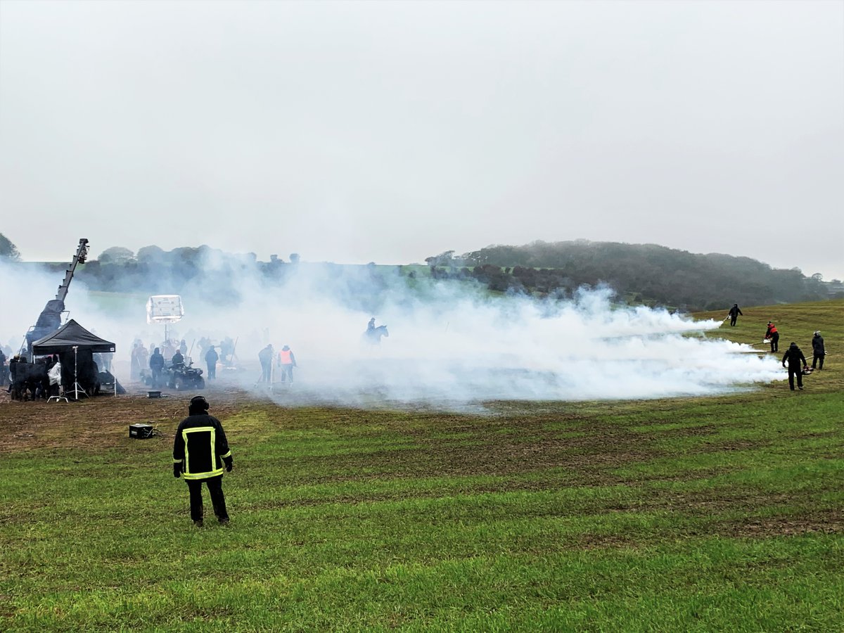 mtfxspecialfx's tweet photo. Behind The Scenes on location for The @SpanishPrincess 2 production. Equipped with 4 heavy duty fogging unit while continously monitoring the wind direction, our team covered this battle field with large amounts of dramatic smoke!
Who's seen the Battle of Flodden episode? https://t.co/mtXTRmanVO