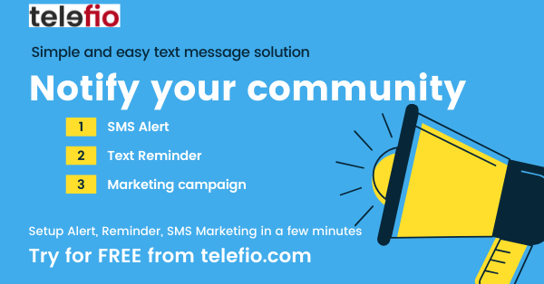goTelefio's tweet photo. Notify your community with sms
Easy group texting solution with https://t.co/ClPGCZpbo7
Try us for FREE today! #freegrouptexting #freegroupsms #telefio.com https://t.co/gzs1xA8jHj