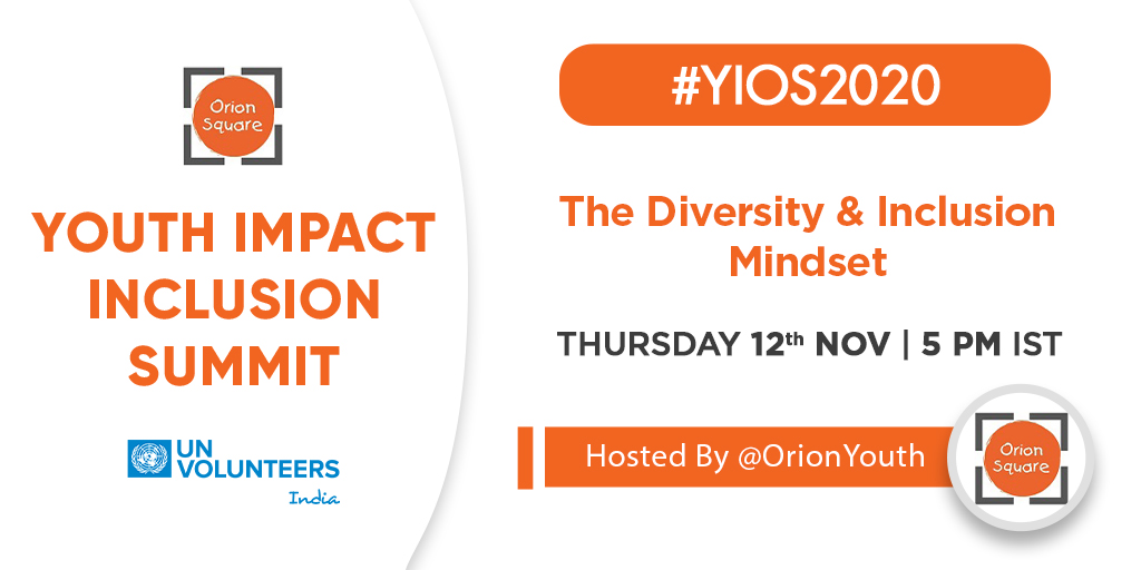 OrionYouth's tweet photo. #YIOS2020 | Our #TwitterChats have been a MASSIVE Success - thanks to you!

Now, please join us tomorrow @ 5pm as we talk about "The #DiversityAndInclusion Mindset"

Do like, retweet, and invite your friends - we're here to create a Safe &amp; Inclusive environment for all! https://t.co/XcPgO8LBFB