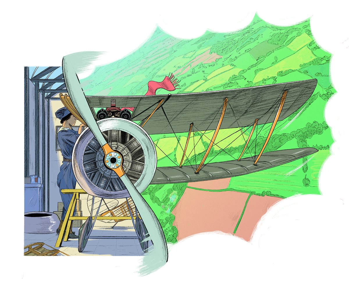 illosausage's tweet image. A couple years ago I worked on the Richmond First World War Stories project. I illustrated 12 aspects of how WW1 affected the Richmond area. #LestWeForget #RemembranceDay2020