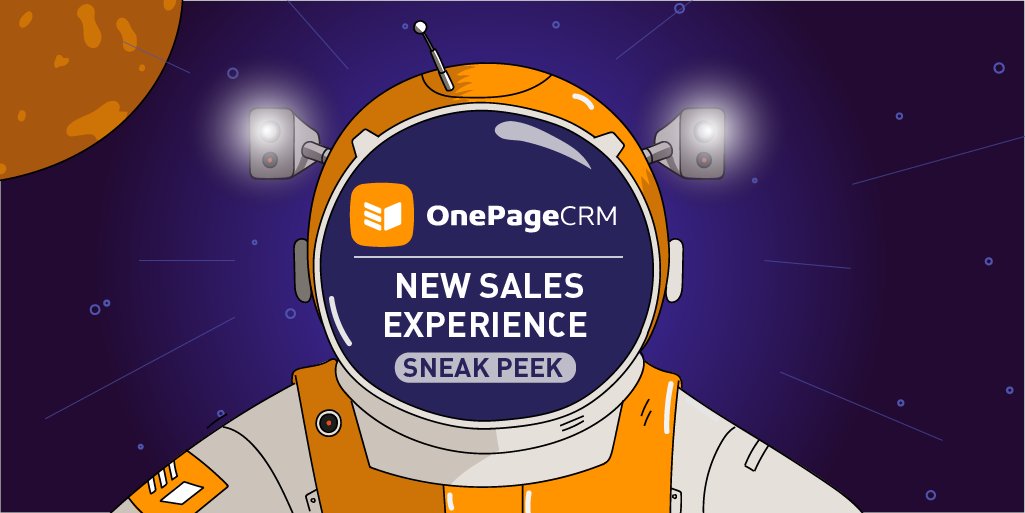 There's something we've been working on for the last 18 months. Something that will change the way you do sales. OnePageCRM Next Gen. With integrated email hub, multiple pipelines, and so much more. Check out a video sneak peek here bit.ly/onepagecrm-new… #LevelUpYourSales