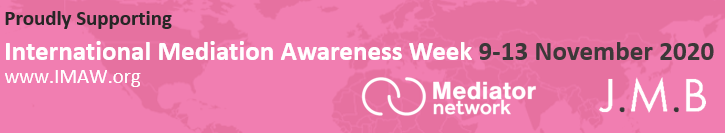 BloomsburyLegal's tweet photo. Did you know it's INTERNATIONAL MEDIATION AWARENESS WEEK? 

With a packed line-up of keynote speakers, mock mediations, &amp; meet the mediator, you won't want to miss this fantastic event! 

Sign up for FREE: https://t.co/tsqMfkYLXr

@IntlMediatorWk 
#IMAW2020 
#Mediation https://t.co/CpLampsTds