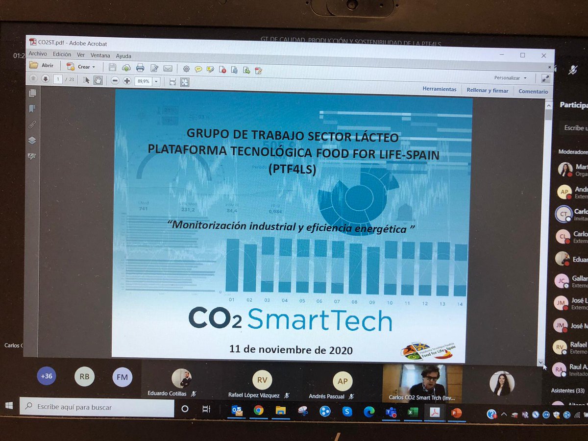 Food4LifeSPAIN's tweet photo. 👥 En esta reunión del GT de Calidad, Producción y Sostenibilidad de hoy...

- @CticCita ha hablado sobre la esterilización de alimentos mediante la inducción electromagnética
- @co2st_tem sobre la monitorización industrial y eficiencia energética en el sector de la alimentación https://t.co/VZZHSzZ45E