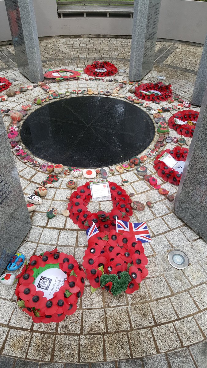 StJudesHead's tweet photo. It was a privilege to attend the service at St Jude's this morning. The poppy stones look beautiful around the memorial. https://t.co/qQLSTK1VXK