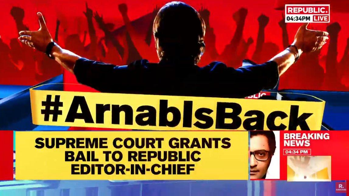 SanatanWomen's tweet photo. Arnab is back, Congratulations !!
Hope no innocent Indian gets targeted like him, for dirty political Vendetta.

@ShefVaidya @RatanSharda55
#ArnabIsBack
#ArnabGoswai https://t.co/pDsTkA8j8x