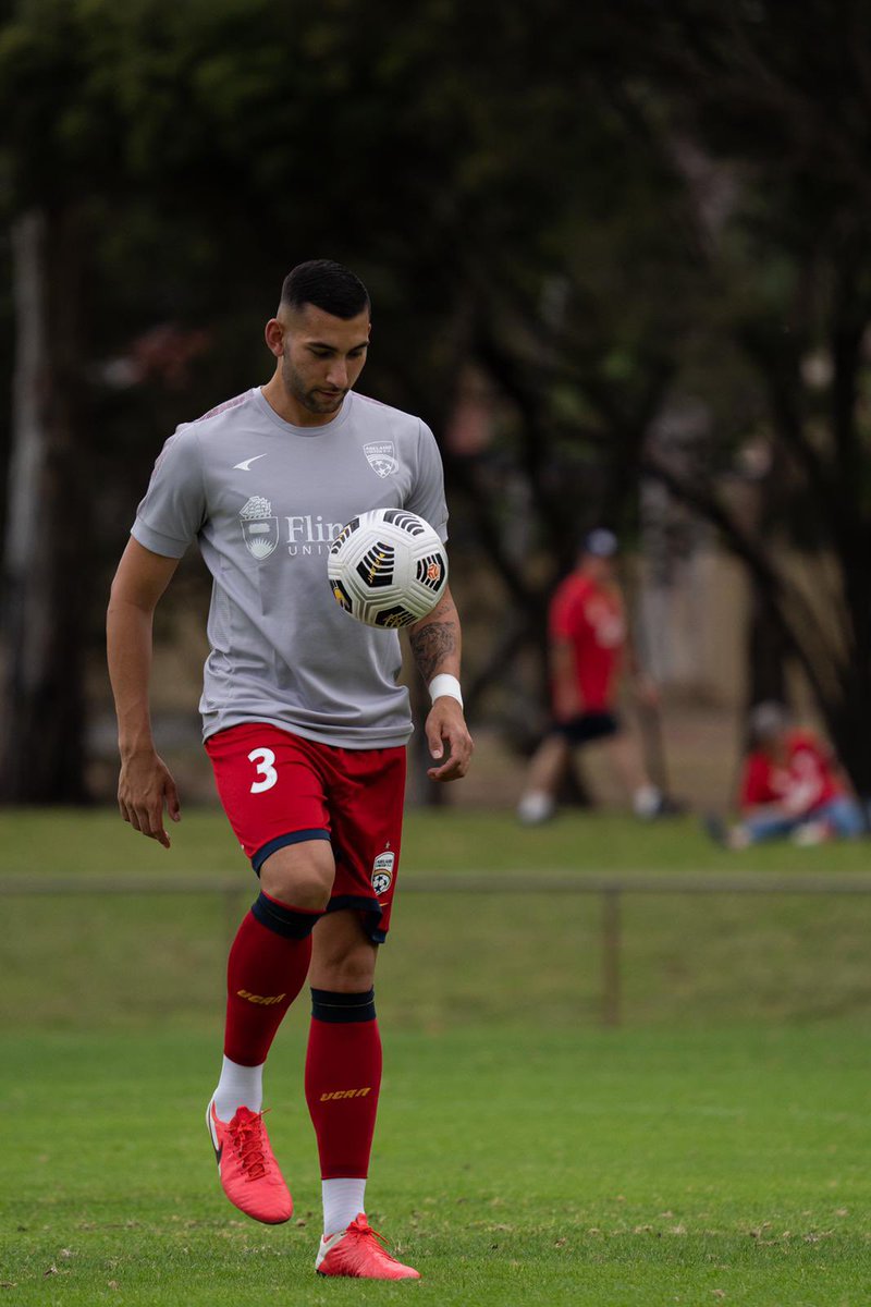 LCFootballAU's tweet photo. First day at the office 🔴 ⚽️

Official: @AdelaideUnited 🤝 @georgechristos4 https://t.co/VRKknGH9LD