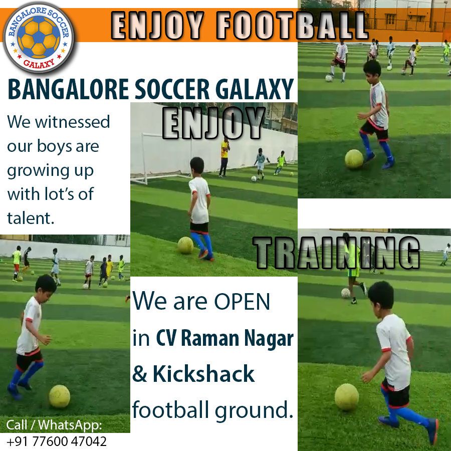 galaxy_soccer's tweet photo. 𝗘𝗻𝗷𝗼𝘆 𝗙𝗼𝗼𝘁𝗯𝗮𝗹𝗹, 𝗘𝗻𝗷𝗼𝘆 𝗧𝗿𝗮𝗶𝗻𝗶𝗻𝗴 @galaxy_soccer 𝐢𝐬 𝐎𝐏𝐄𝐍!
Open in CV Raman Nagar, @Kickshack #football ground. #Residential facility available.
Call/WhatsApp: 𝟳𝟳𝟲𝟬𝟬𝟰𝟳𝟬𝟰𝟮
#footballclass #footballseason #Bangalore #Bengaluru #IndianFootball https://t.co/1a0iBEjZ8z