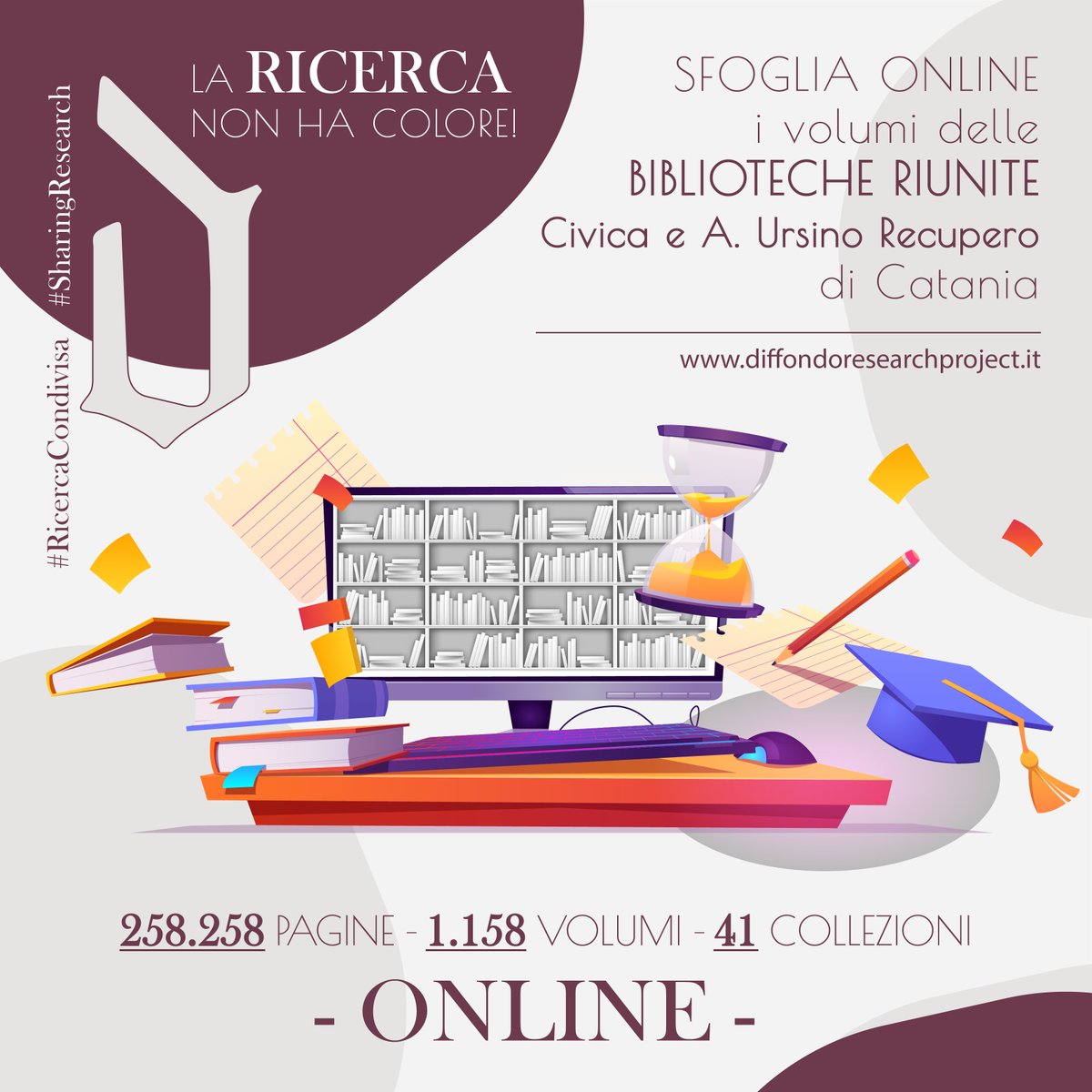 Sulla diffondoresearchproject.it
 è possibile sfogliare 258.000 immagini, 1.158 volumi appartenenti a 41 "collezioni tematiche" delle 
<a href="/BiblRiuniteCt/">Biblioteche Riunite</a>
In ottemperanza al nuovo decreto, dal 06/11 al 03/12, la #biblioteca non sarà accessibile. Sfoglia online.

<a href="/DMalfitana/">Daniele Malfitana</a> @_MiBACT