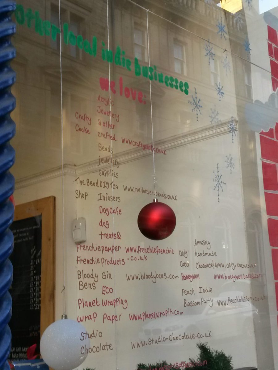 Our  #Nottingham store has been busy writing up some of our favourite local independent stores! With  #lockdown taking a toll on small businesses, we want to help us spread some  #ShopSmall joy! @uk_frenchie - Doggo treats  @studiochoc - Choc  @Doughnotts - Sweat treats 