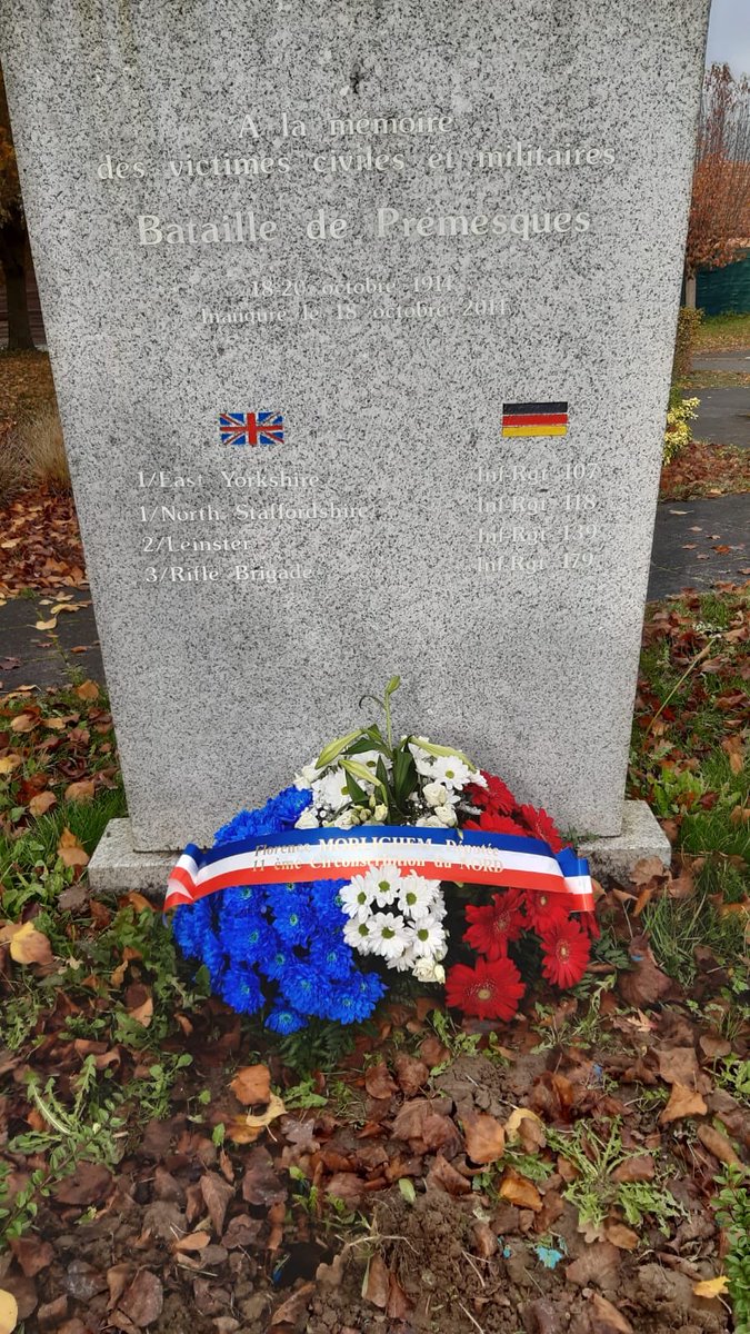 yvanhutch's tweet photo. #Premesques se souvient ce midi
#commemoration #11novembre #devoirdememoire https://t.co/zZ2wFdzXO6