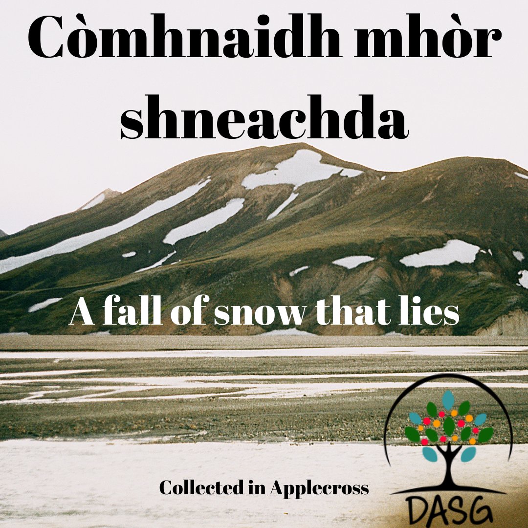 DASG_Glaschu's tweet photo. https://t.co/sXSWdzjtuU
#Gàidhlig #Gaelic #DASG #archive #tasglann #UofG #Archivist #ScotlandsSounds #DigitalArchive #IsMiseGàidhlig
#còmhnaidh #sneachd #snow #beinn #beann #ben #liathreòthadh #reòthadh #hoarfrost #frost
#AChomraich #ObarCrosain #Applecross #RosanIar #WesterRoss https://t.co/ve3uhsAgzy