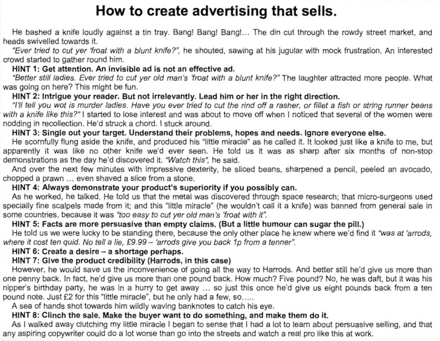 davetrott's tweet image. I still think this is one of the best thing I&apos;ve read about the way advertising works.