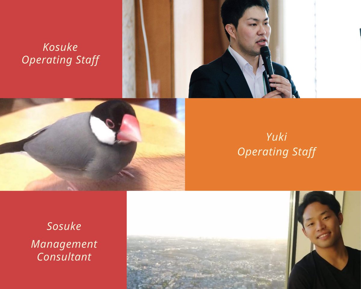 MEET OUR TEAM! Kosuke and Yuki is our operating staff. Sosuke is our management consultant. We all are looking forward to see you soon :)