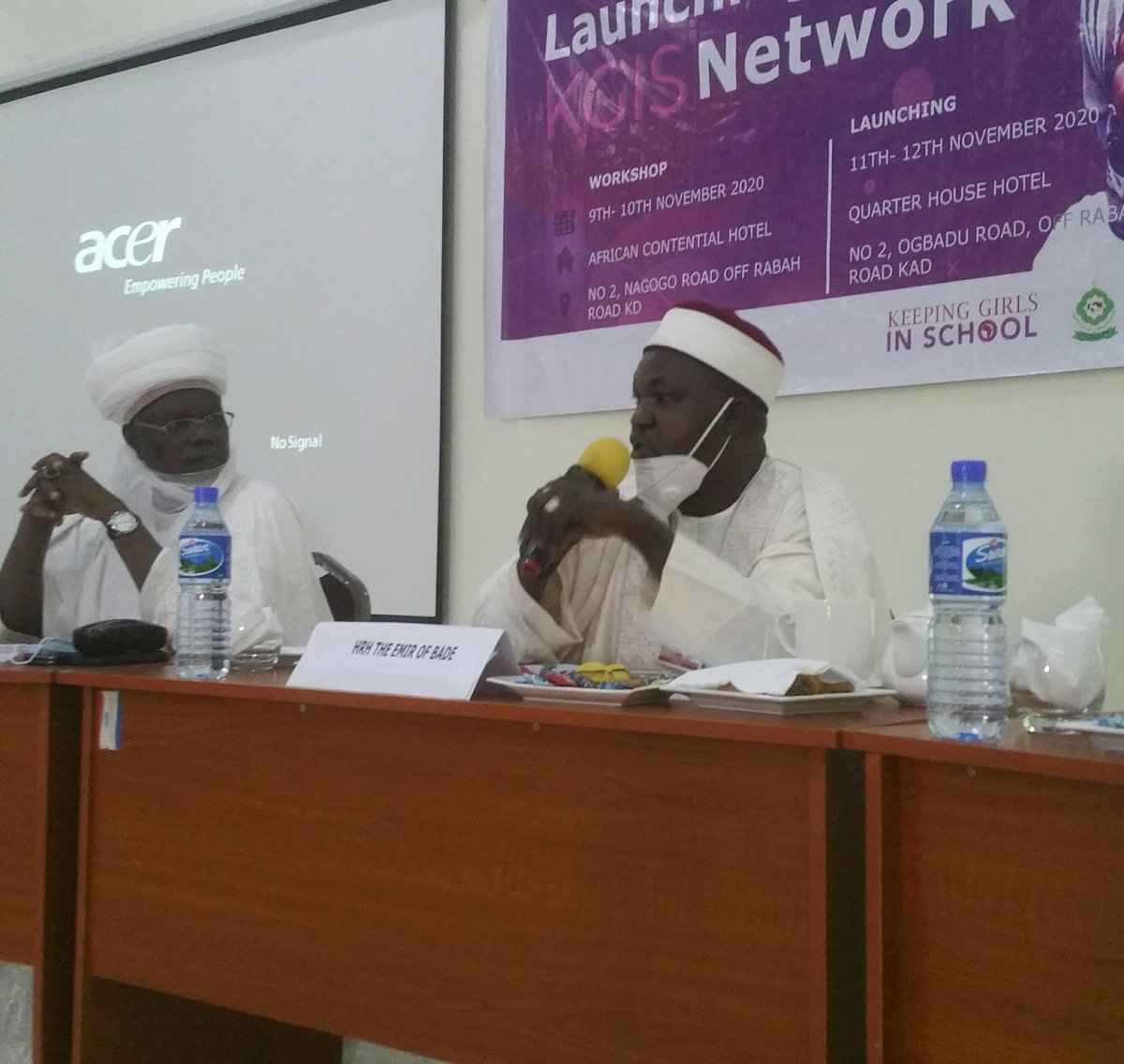 Community contribution by his royal highness Sarkin Bade Alh Abubakar Suleiman