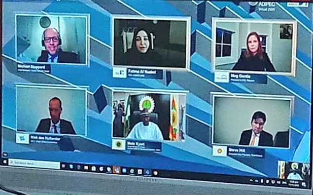 nnpclimited's tweet photo. "We are growing domestic gas utilization to 4.5BCF through aggressive investment in infrastructure which will improve power generation, industrialization, etc). We are also expanding the Nigeria LNG (through Train 7) from 22mmtpa to 30mmtpa." ---GMD @MKKyari @ #ADIPEC202 https://t.co/wGEu4NZKsu