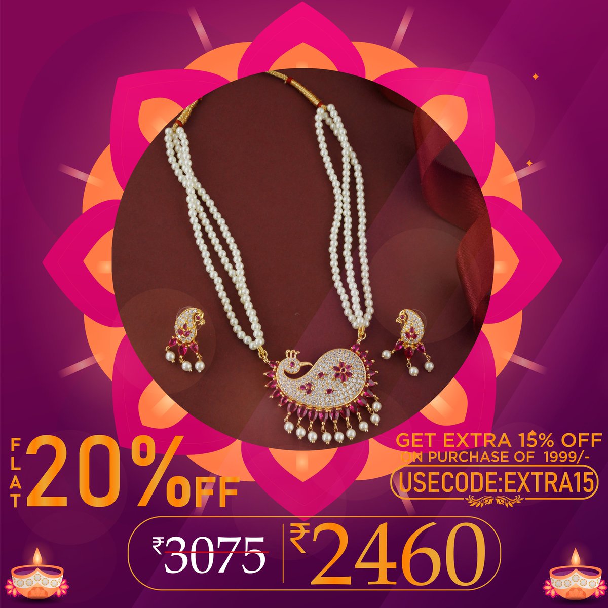 AnuradhaArts's tweet photo. 😍Shubh Deal - Wali Sale At Anuradha Art Jewellery Get FLat 20% OFF On All Product + Get 15% Additional Off on Purchase of Rs.1999 🤑 Use This Code EXTRA15
🤩Shop Now: https://t.co/7GskJRpNPa
-
-
#motihaar #motihaarforgirl #artificialjewellery #anuradhaartjewellery https://t.co/WtpXtHdip7