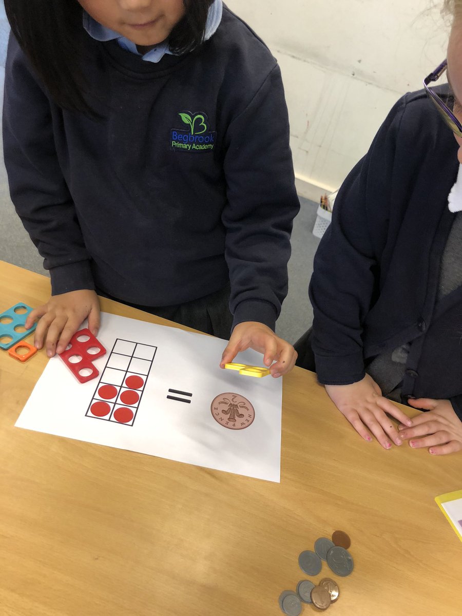 BegbrookAcademy's tweet image. Year 2 Mathematicians balancing equations!! Lots of Pearl and diamond power this morning - we had to think very carefully about the value of the different representations in order to add the correct manipulative and balance the equation! #year2learning #wearemathematicians
