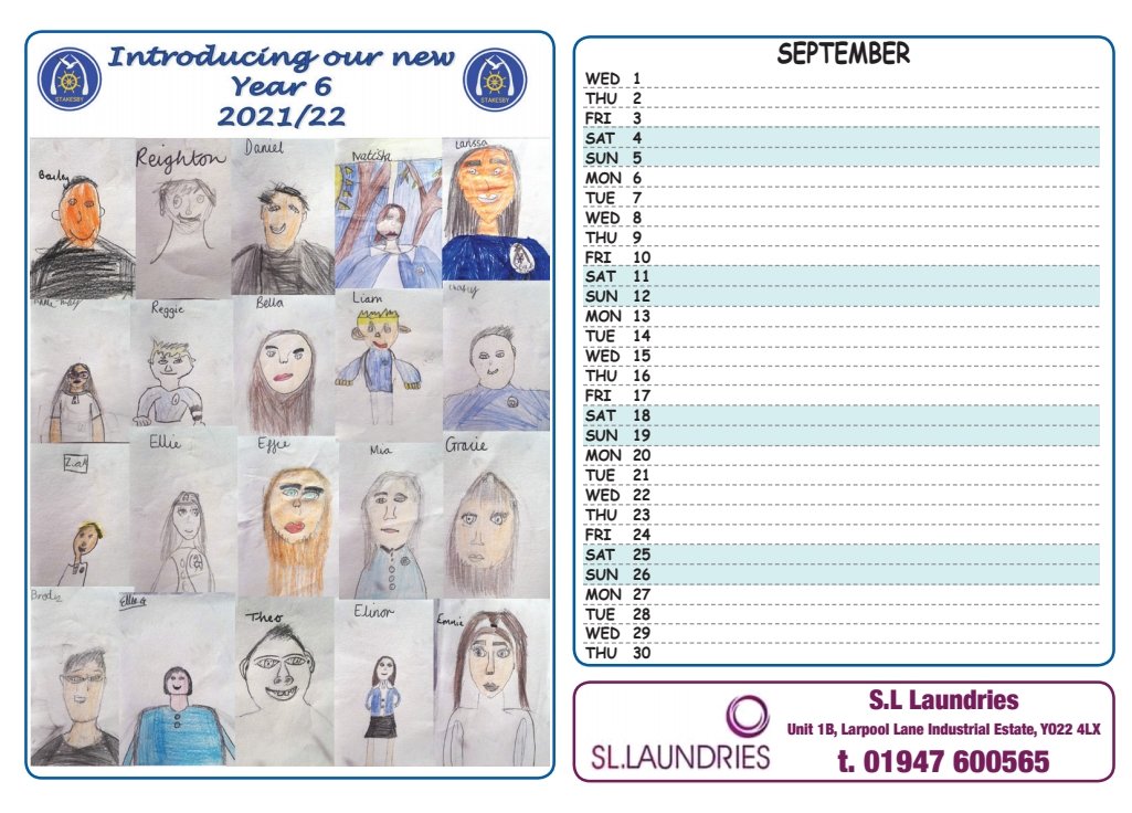 OfStakesby's tweet photo. The official Stakesby Primary Academy 2021 Calendar. £6 each or 2 for £10. Part 3 https://t.co/tSezRIBE7D