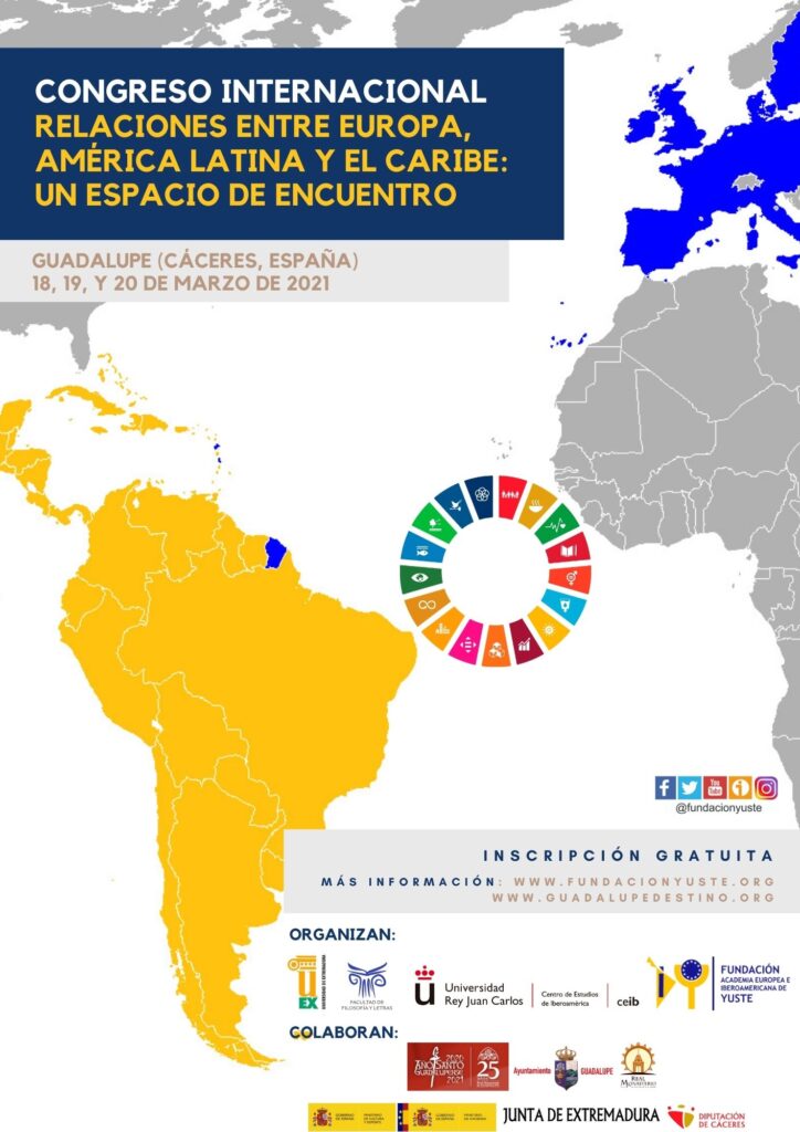 I International Congress 'Relations Between Europe, Latin America and the Caribbean: A Meeting Space'

▶️ Young researchers, doctoral students and doctors who have read their thesis not more than ten years ago will be able to participate as communicators.

bit.ly/3phA5EJ