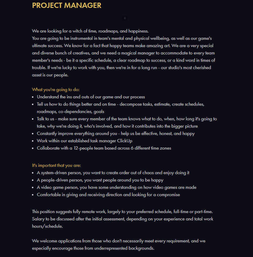 ps: here’s a job posting I wrote to find Ishani and I still think it’s very good