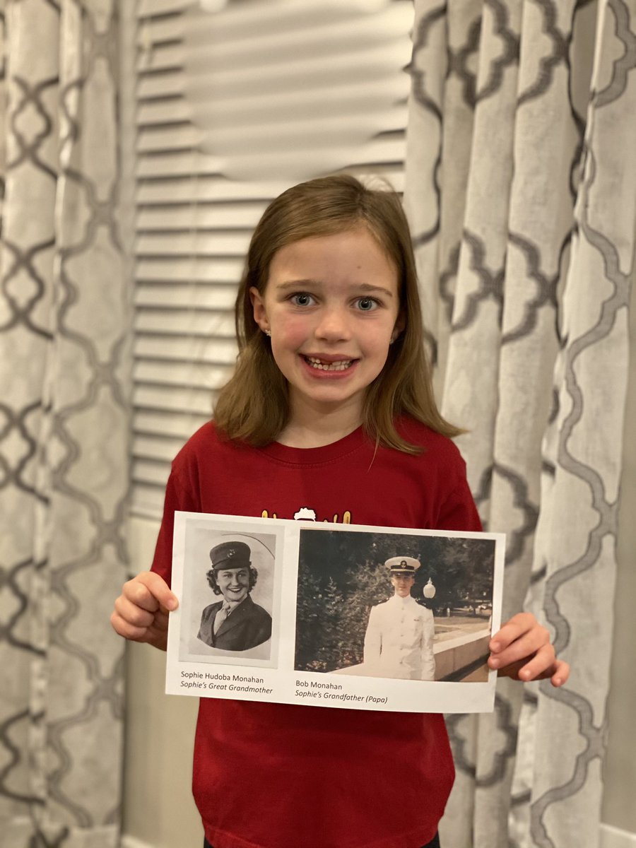 KMD81's tweet photo. GPES Spirit Week... Red, White, and Blue for Veterans Day!  Thank you to all our veterans!  Here are a couple of Sophie’s favorites!  @GoshenPostES @brandondraughon @MrsMonahan2nd #WeAreGoshenPost #gogpgators https://t.co/63Etq3SDNB