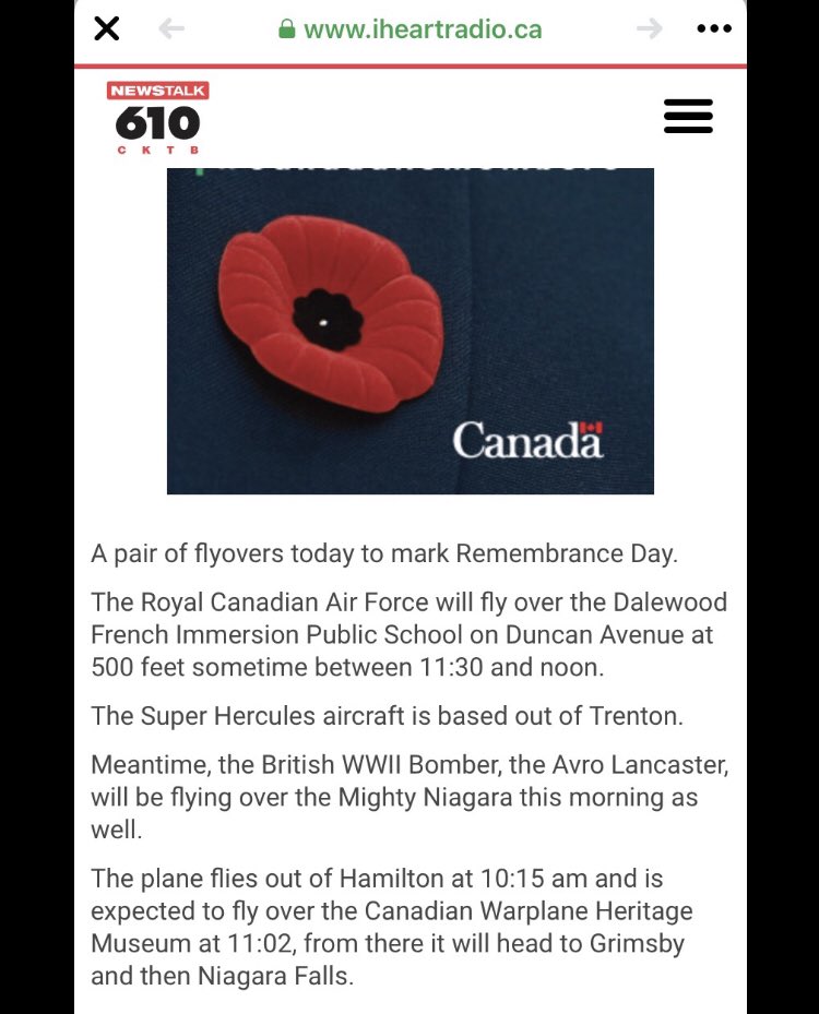 The kids are so excited for today’s Fly Over! <a href="/DalewoodDragons/">Dalewood School</a> <a href="/8WingCommander1/">8 Wing Trenton</a> ✈️ #LestWeForget #RemembranceDay2020