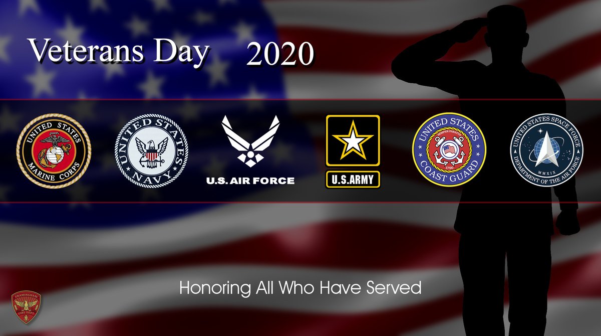 FraminghamFire's tweet photo. We honor and thank all who have served and all who continue to serve. #VeteransDay https://t.co/sgism3jnCL