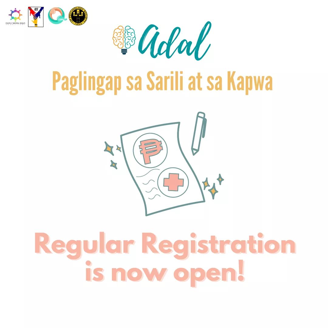 youth4mh's tweet photo. Project #Lingap presents “Adal: Paglingap sa Kapwa at sa Sarili,” a workshop on self-management techniques rooted in Cognitive Behavioral Therapy and Psychosocial Support, happening on November 21.
#MoveforMentalHealth #HelpIsHere #Y4MH #MentalHealthParaSaLahat https://t.co/ExdOiG8m9p