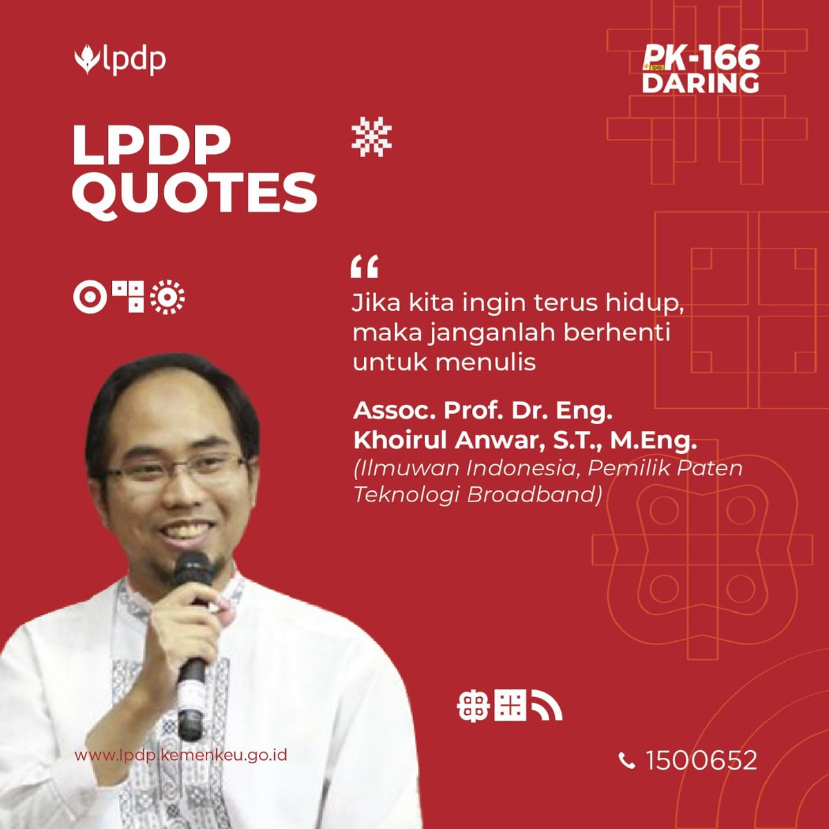 LMarimpan's tweet photo. 🎗Spread the positivity and inspire other. 📢😉

👉Upload ke medsosmu dan jangan lupa mention medsos dan hastag LPDP 
IG: @lpdp_ri
FB: lpdpkementeriankeuanganri
Twitter: @LPDP_RI
 
#DiriUntukNegeri
#AkuPastiMengabdi
#SDMUnggulIndonesiaMaju https://t.co/2kreNk2W5S