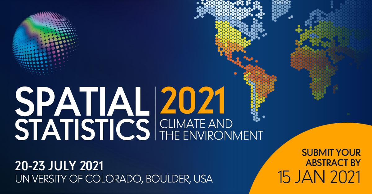 Elsevier Share Your Research At Spatial Statistics 21 Climate And The Environment 23 July 21 University Of Colorado Boulder Usa Spatialstatistics21 Deadline 15 January 21 T Co Agzl7dmrtn T Co Yeriehphdy