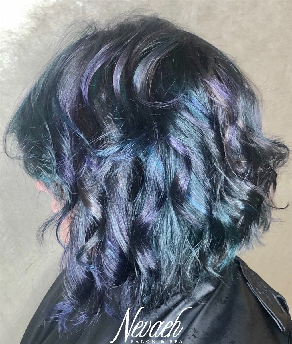 NevaehSalonSpa's tweet photo. Super cool oil slick π€π€
By Alissa
#nevaehsalonspa #nevaehsalonspaminerva
#hairstyles #haircolor #hairideas
#fashionhair #shorthair #hairinspo
#hairstylist #boldhair #oilslickhair #fashioncolors
#ohiohair #ohiosalon #ohiostylist
#minervahair #minervasalon #minervastylist https://t.co/9Ca4i7JgG9