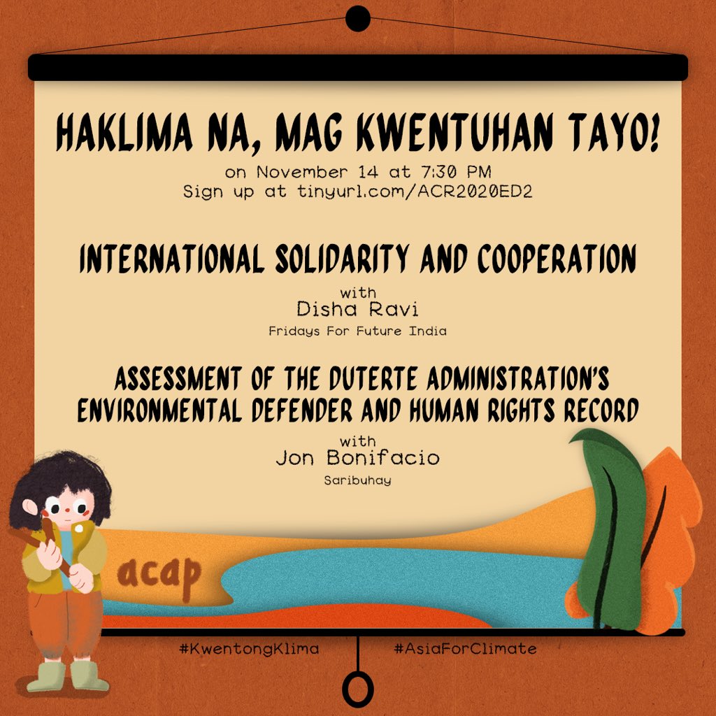 YACAPhilippines's tweet photo. We now head onto the next step! YACAP presents our second set of Educational discussions before the Asia Climate Rally:

For those who are interested, you may sign up at: https://t.co/1WQN3YY0uJ

#KwentongKlima
#AsiaForClimate 

(1/3) https://t.co/dIZdvqLxky
