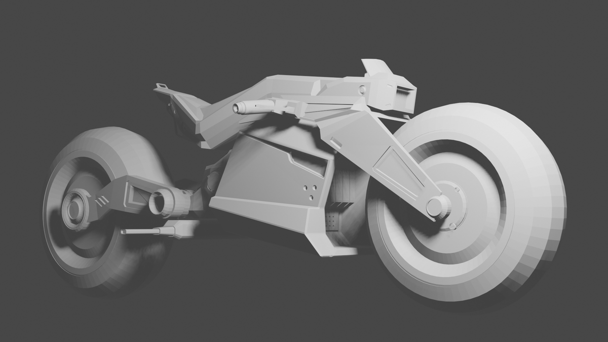 a long time ago I dreamed to model Tom's bike.
Now I did it.

yeah I know there are a lot of issues - but it's my first blender model?I'm still happy about the result, also the line-look turned out sooo smooth and I can use it for the comic :> 
