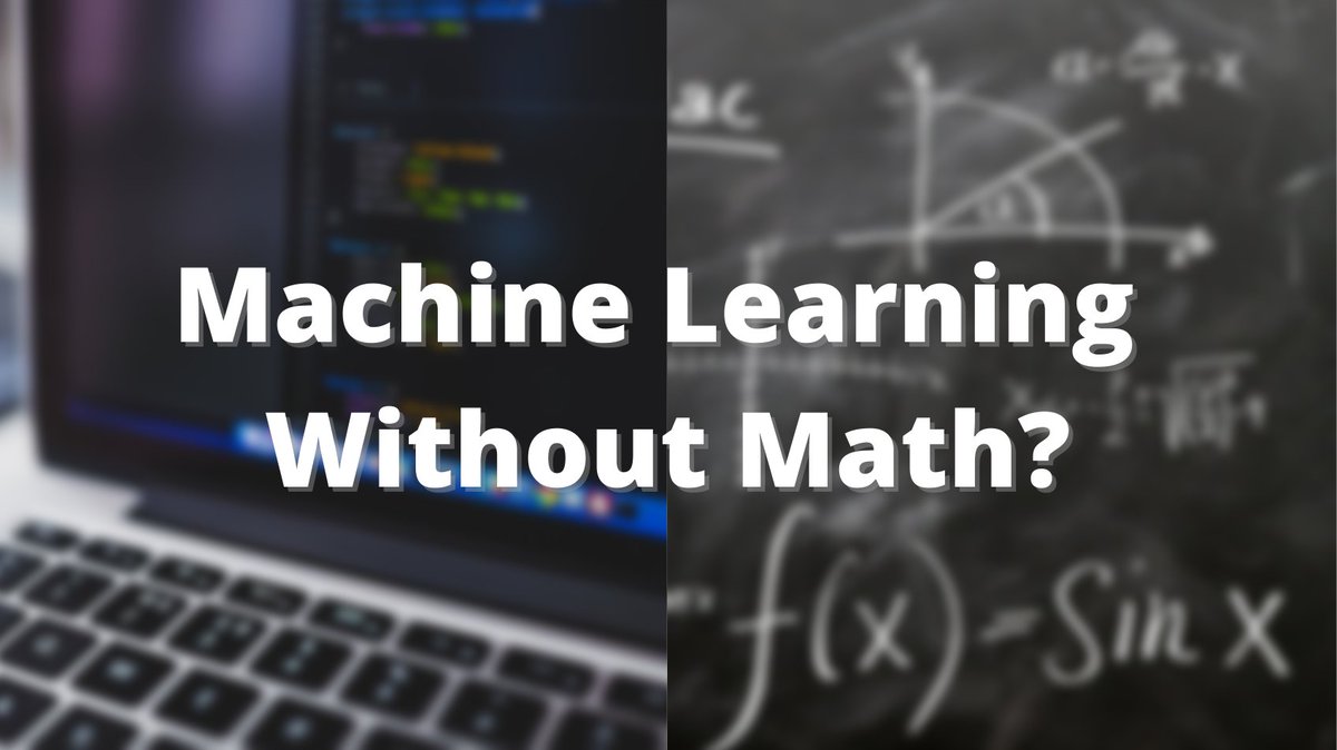 You don't need to know complex math to get started with machine learning!In this thread we will take a look at a step by step guide on how you can train a simple machine learning model in under 10 minutes.( without any of the complex math )
