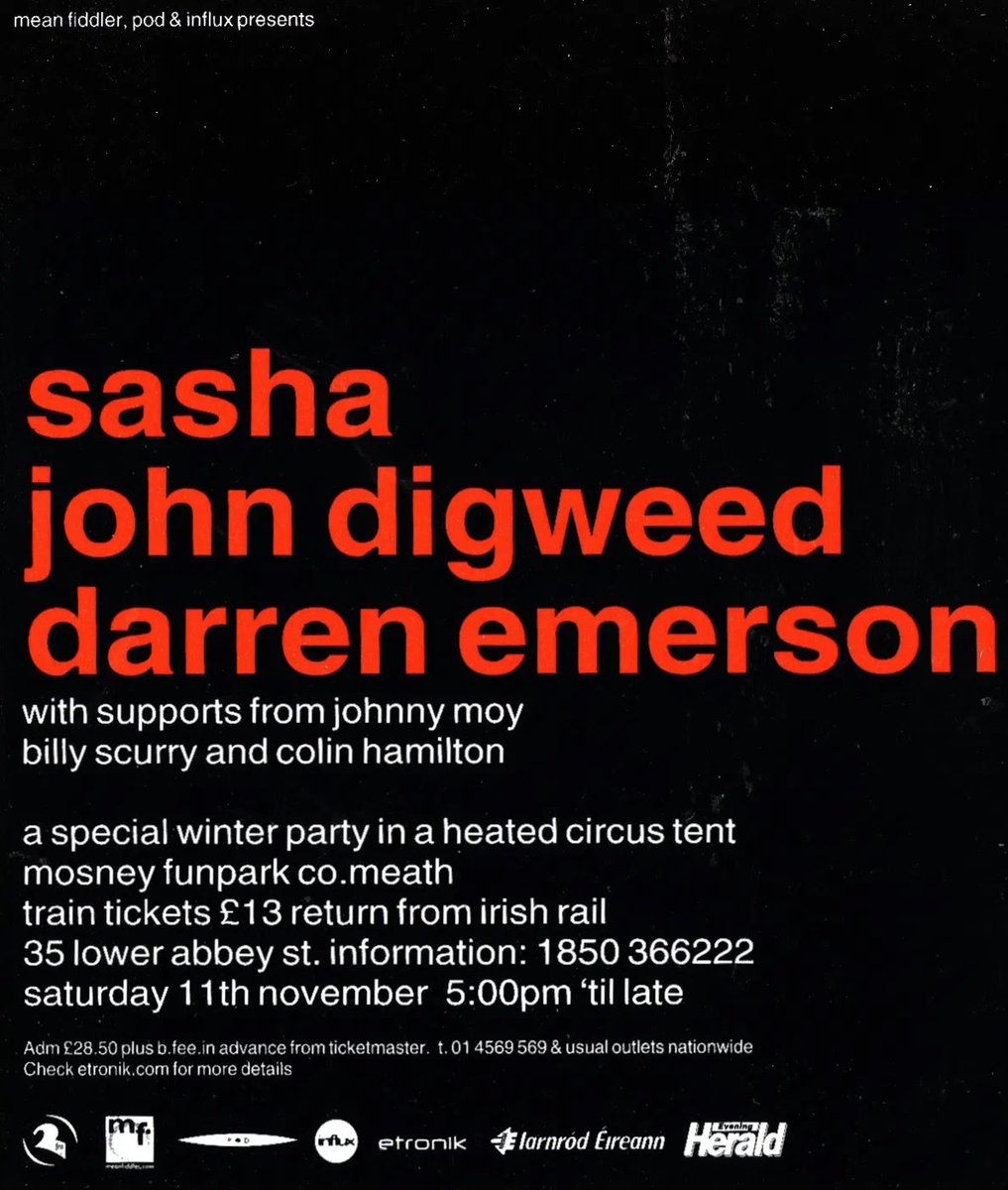 10 years today(date) winter party co Meath ⁦@sashaofficial⁩ ⁦@DJJohnDigweed⁩ ⁦@darrenemerson⁩ 🎹👌👏