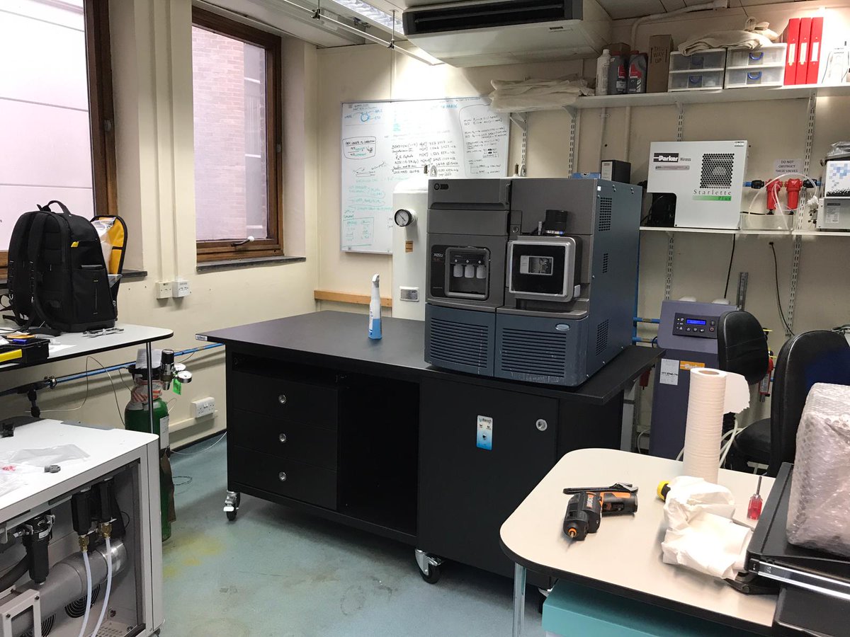 Omic_Research's tweet photo. Out with the old to accommodate the new, Operation Moonshot is underway. QTOF Premier you served us well from all who sailed on her.

The GOSH Skunkworks goes into battle.

#covid19research #moonshot #covid https://t.co/kmUS0EP9SF